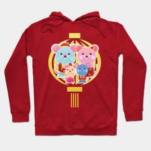 Chinese New Year Mice Family Hoodie